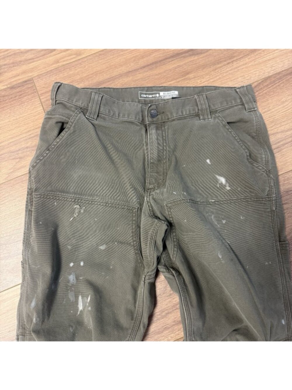 Carhartt Pants Mens 34x32 Rugged Flex Relaxed Fit Double Knee Utility Work - Picture 5 of 10